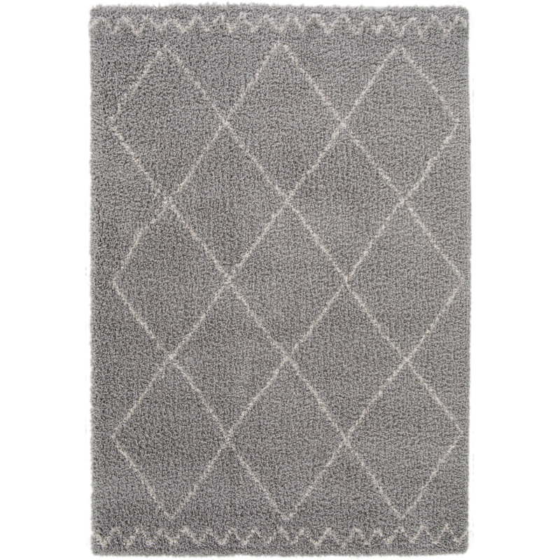 Tilly-Mae Geometric Shag Area Rug, Rectangle 80 x 150cm