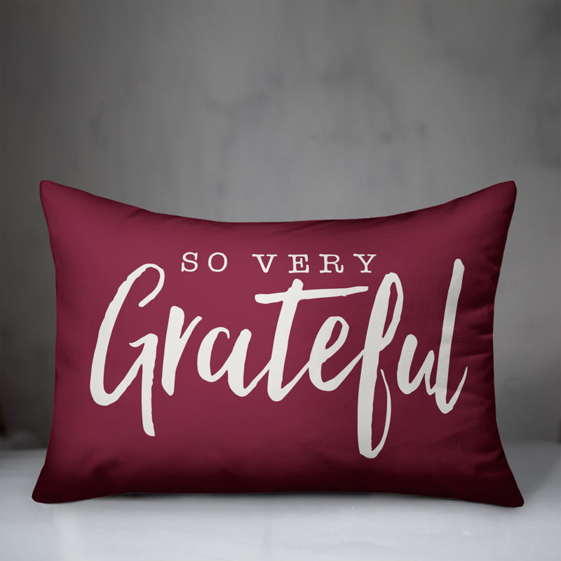  Coussin rectangulaire so so grateful, Mauve