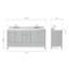 Meuble-lavabo double 72 po avec dessus de meuble-lavabo Cambridge-130617050-130617047-88398660