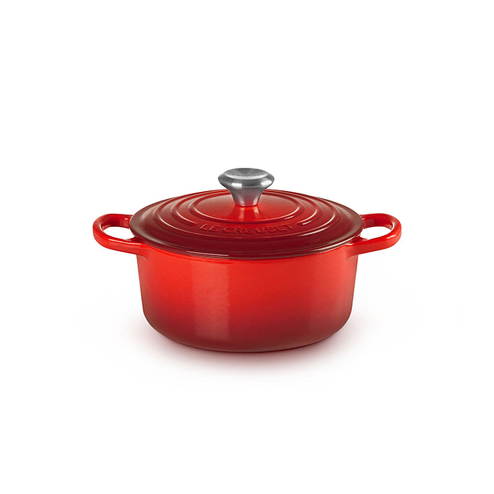 Le Creuset Signature Enameled Cast Iron Round Dutch Oven with Lid, 2 quarts, Cerise