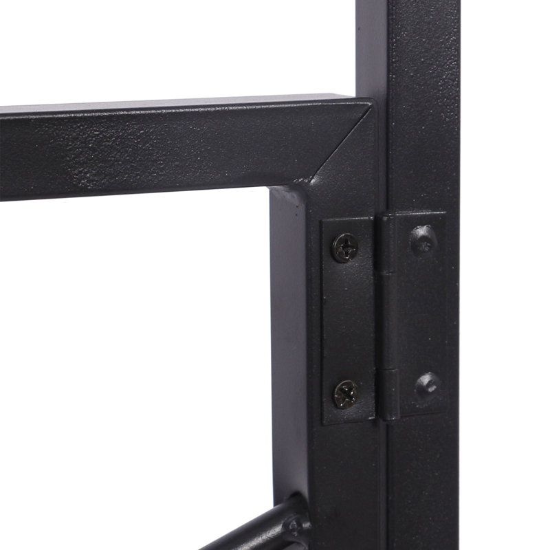 Danyaal Metal Base, 75cm H x 80cm W x 45cm D, Black, Nature
