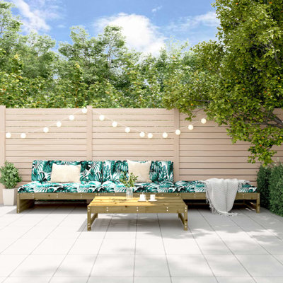 Alpen Home 4 Piece Garden Lounge Set Impregnated Wood Pine