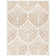 Ikat Handmade Tufted Wool Ivory / Brown Area Rug