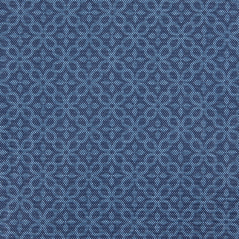 Afat Geometric Table Runner, 72" L x 14" W, French Blue