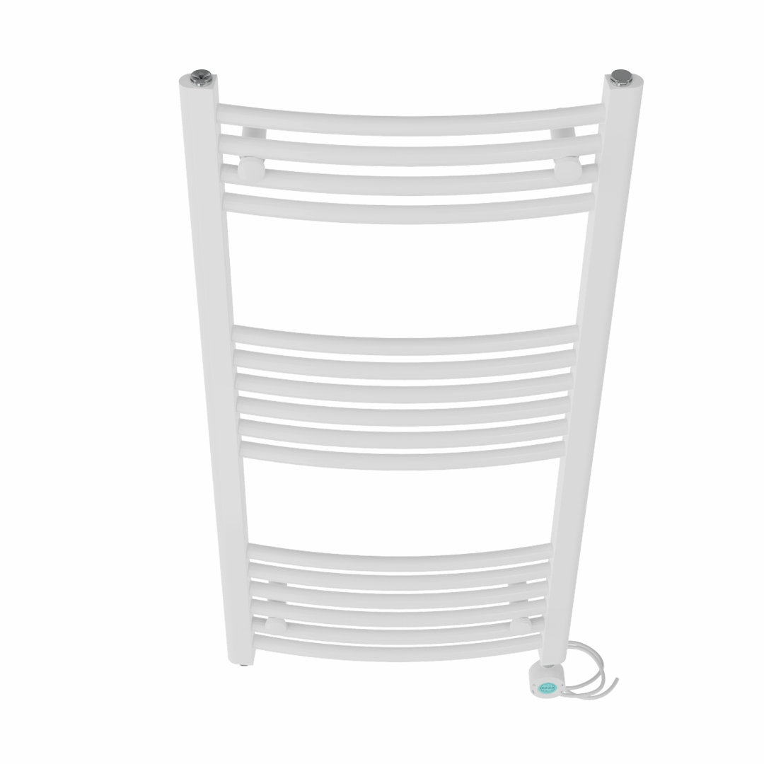 Curved Prefilled Electric Heated Towel Rail