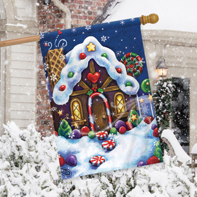 Sugar and Spice Christmas House Flag