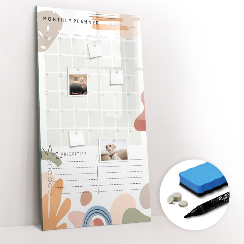 Magnetic Glass Dry Erase Board