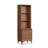 Miloe 79"H X 24"W Solid Wood Pier Bookcase with LED Light-1932934832
