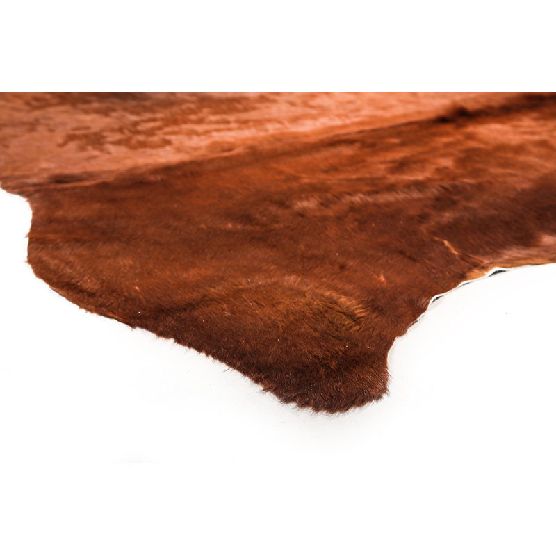 Myrtletown Animal Print Cowhide Flatweave 2cm X 1.75cm Area Rug