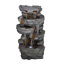 Glines Outdoor Weather Resistant Cascade Fountain with Light