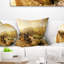 Housse de coussin et insert photo carré Mountain and Lofty Lake Landscape-699809658