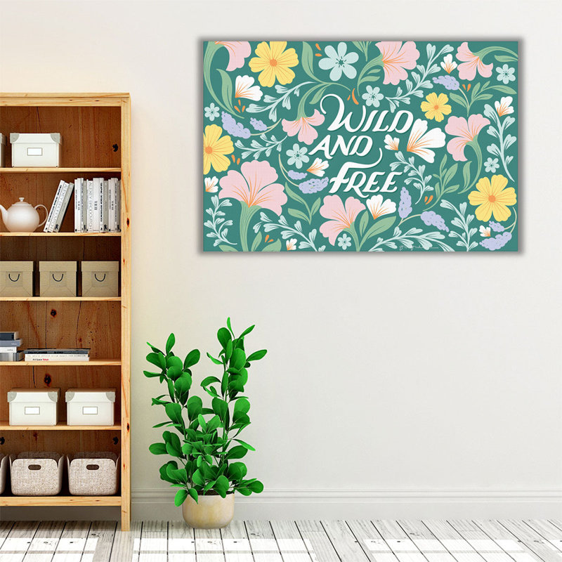 Wild and Free I - reproduction d'art sur toile, H 20 po x l 30 po
