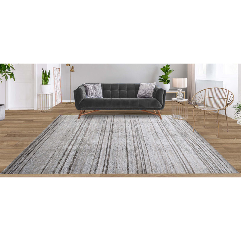 Striped Indoor Rug, Rectangle 8' x 10'