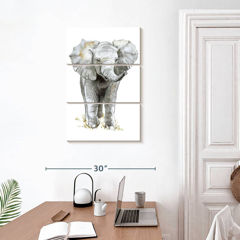 Bébé éléphant Brampt, H 32 po x l 20 po