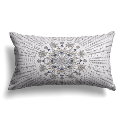 Carnation Circle  Rectangular Throw Pillow
