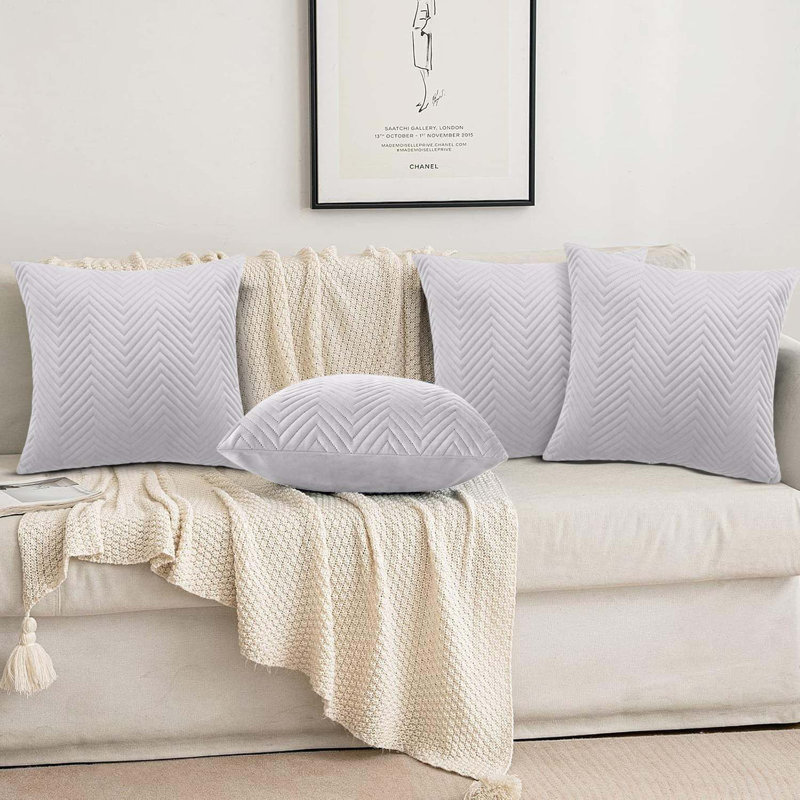 Square Cushion, Silver
