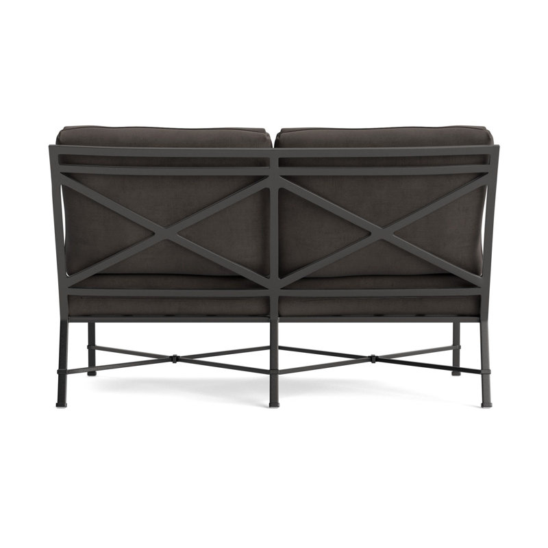 Venetian Outdoor 2 - Seat Loveseat, Fusion Charcoal, Textured Pewter