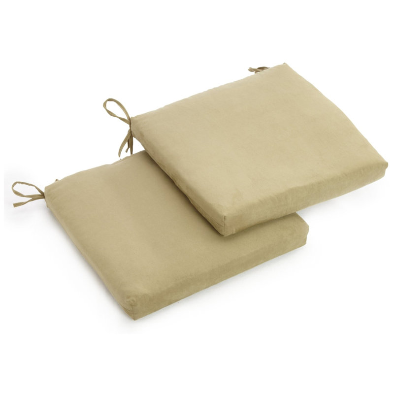 Coussin de chaise de salle à manger d'intérieur, Sauge, Twill