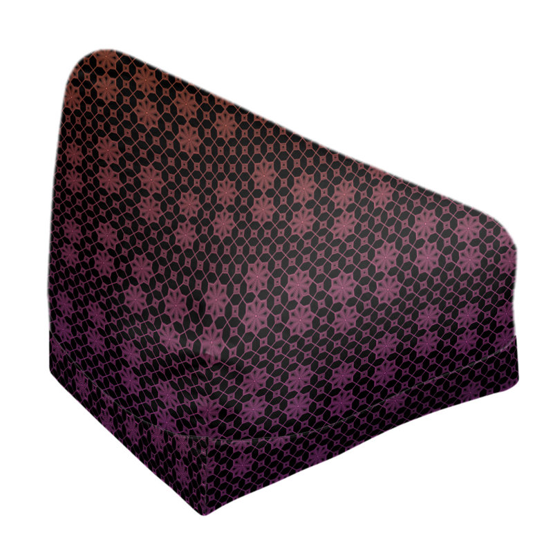 Fauteuil à billes standard & Leffel, H 86 po x l 27 po x P 43 po, Pas de bourre, Orange / mauve