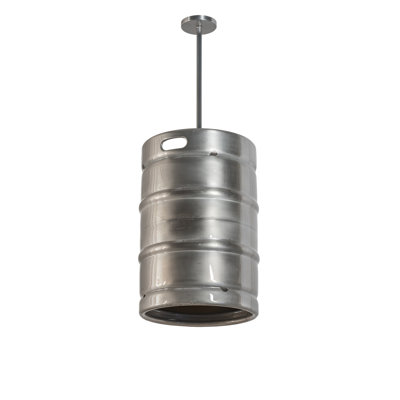 Luminaire suspendu cylindrique à 1 lumière