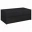 Table basse à plateau relevable noir avec deux tiroirs