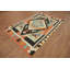 Tapis oriental tribal en laine Kilim 5 x 8