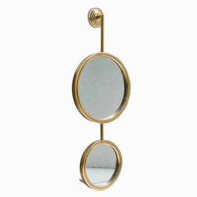 2 Circle Mirrors For Wall Decor, Unique Contemporary Wall Mirror For Living Room Bedroom Entryway,11" X 28.5"