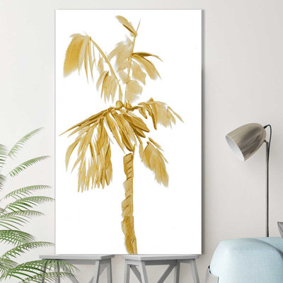 «Gold Palms II», reproduction de peinture à l'aquarelle