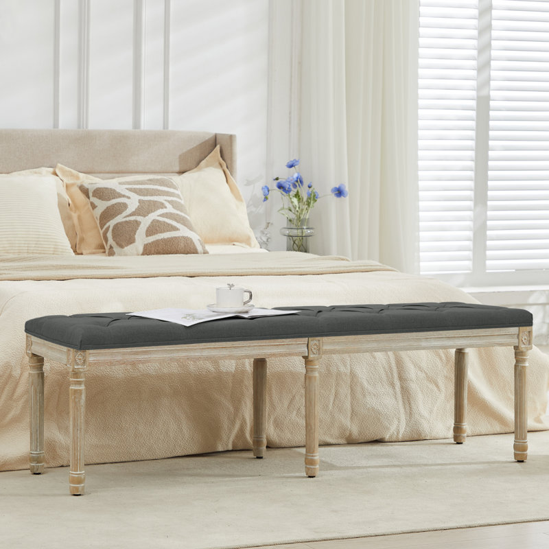 Boswick Bench, Dark Gray, 57.7"