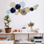 Accessoire mural en métal peint à la main, 35,4 po x 16,5 po | 100% métal, épaisseur: 0,03 pouce | Conception unique avec des variations de couleurs | Parfait pour la décoration intérieure, le salon et l'esthétique de bureau