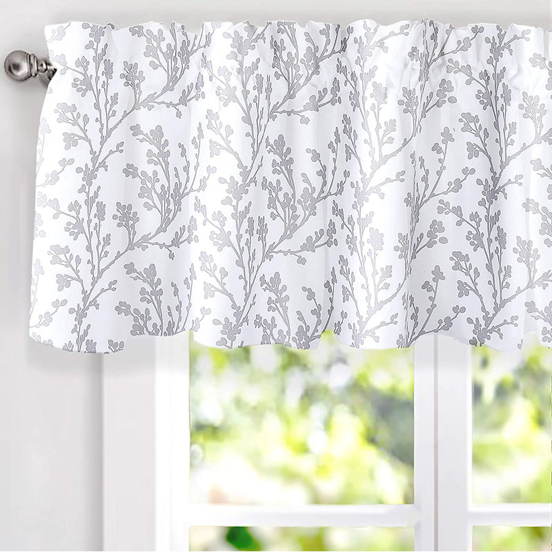 Cantonnière Alarise Floral Blackout, L 52 po x H 18 po