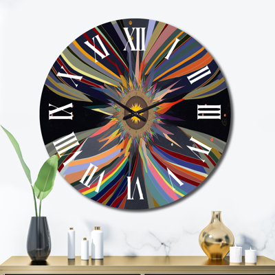 Horloge murale en métal