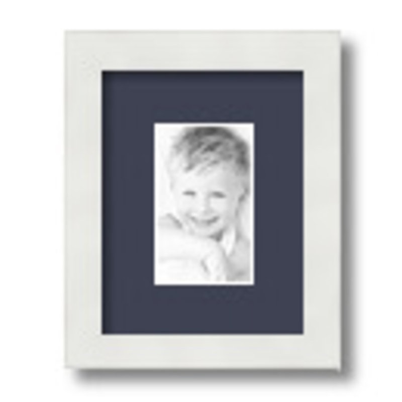 Matte Picture Frame with Mat, Jay Blue