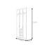 Armoire classique blanc crème-111020304