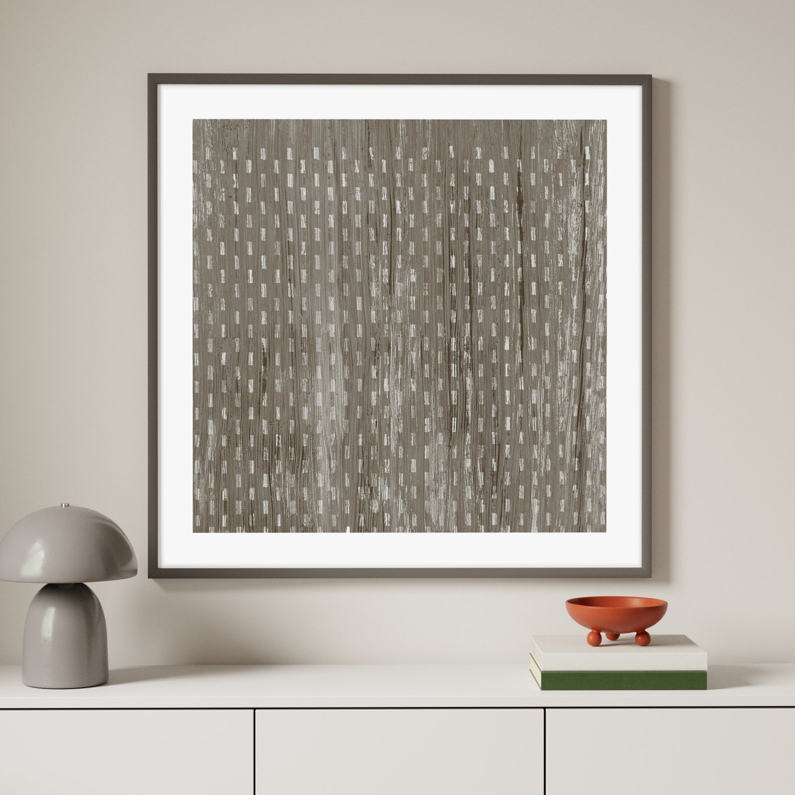 Weathered Wood Patterns VIII by June Erica Vess, Gray, 41" H x 41" W x 1" D