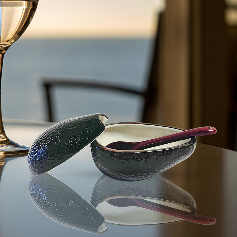 Gracie Oaks Ceramic Serving Bowl