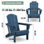 Chaise Adirondack pliable en PEHD Clitheroe-879525381