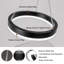 Luminaire suspendu rétractable (à intensité variable) 7,87 po L / noir Kamiryn