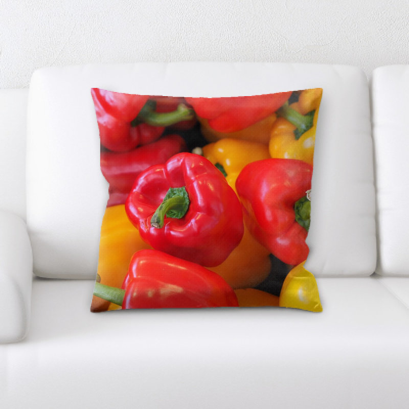 Coussin décoratif à poivrons doux