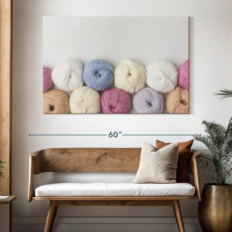 Senne Balls Of Yarn, 34" H x 51" W