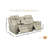 82''Wide Genuine Leather Power Reclining Sofa With Drop Down Table And 2 Cup Holders-1270745026