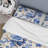 Blue Victorian Scrollwork Victorian Pattern II Floral Duvet Cover-58110678