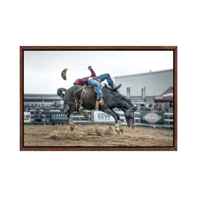 Battle - Print on Canvas, 101.6 cm H x 66.04 cm W, Classic Brown Wood Framed