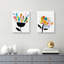 «Summer Pop I» par Belle Maison - Ensemble de 2 reproductions sur toiles tendues