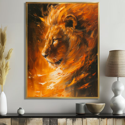 Jaune, noir, astrologie, cosmique, Courage, Leo - Astronomie, impression d'art mural Leo