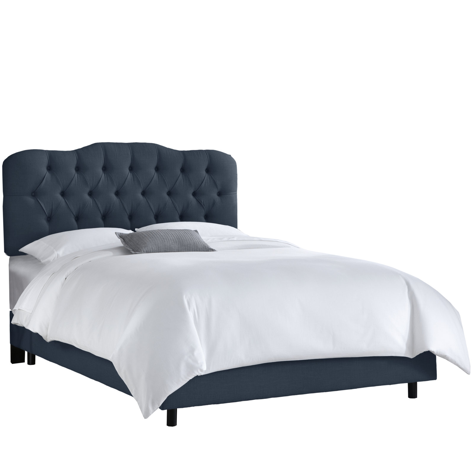 Rodan Upholstered Bed, King, Classic Navy Linen