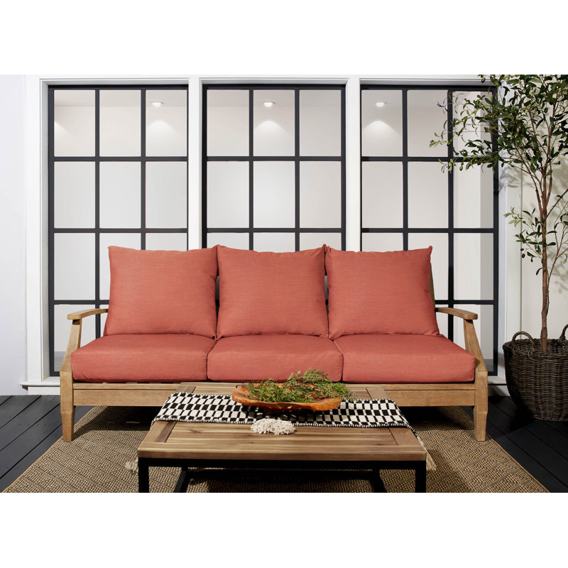 Coussin de siège / dossier d'extérieur Sunbrella, Sunbrella - Ponce moulée, L 25 po x P 23 po