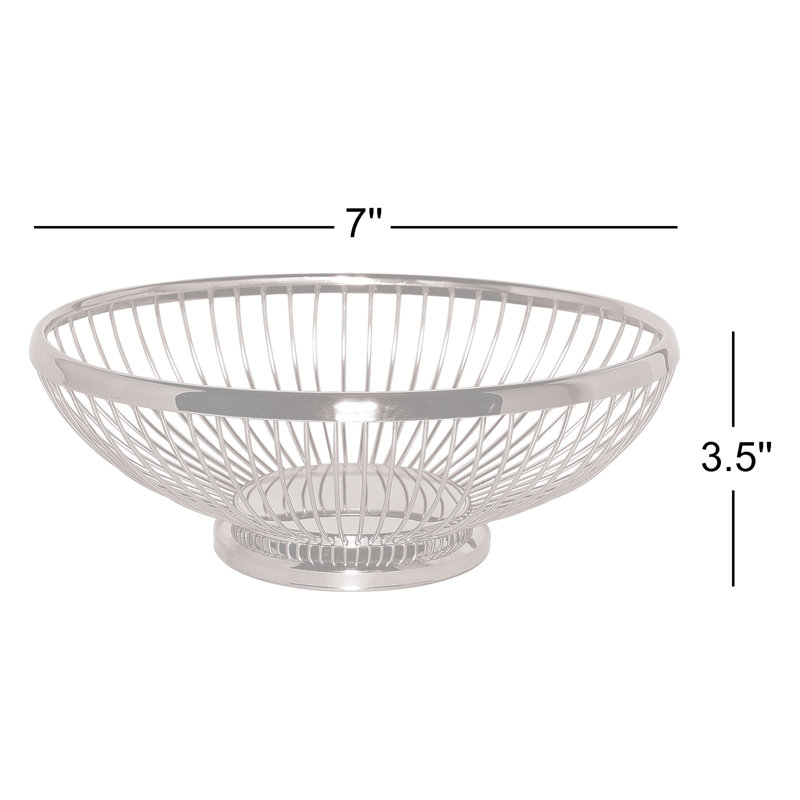Stainless Steel 9 " Bread Basket