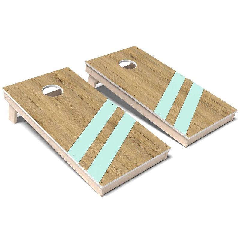 Ensemble de planches de cornhole Mint, Ajouter un étui et des lumières