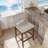 Bar Stools Set of 2,Upholstered Counter Height Bar Stools,Modern Counter Stools with Wood Legs for Kitchen Island Dining Room Bar,Brown